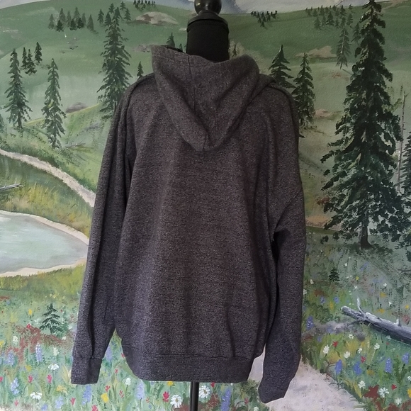 Kangol hooded logo gray sweatshirt grunge L - Picture 2 of 8